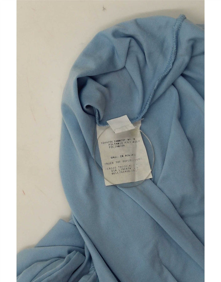 Sergio Tacchini Femme Top Manches Longues IT 48 XL Bleu Polyamide