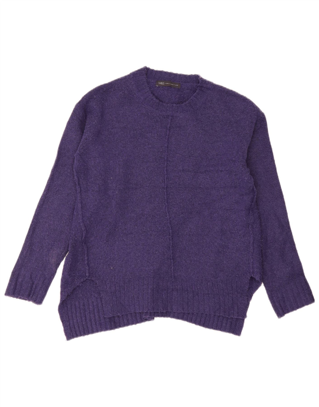 Marks & Spencer Pull à col rond pour femme UK 10 Small Violet