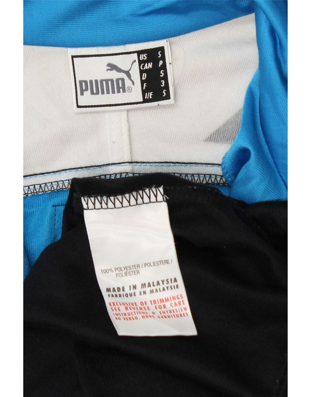 PUMA Veste de survêtement graphique pour hommes, petit, noir, polyester color block
