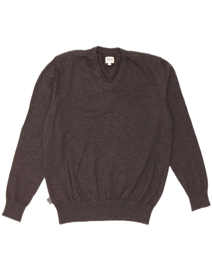 Armani Pull col V pour femme IT 52 2XL Gris
