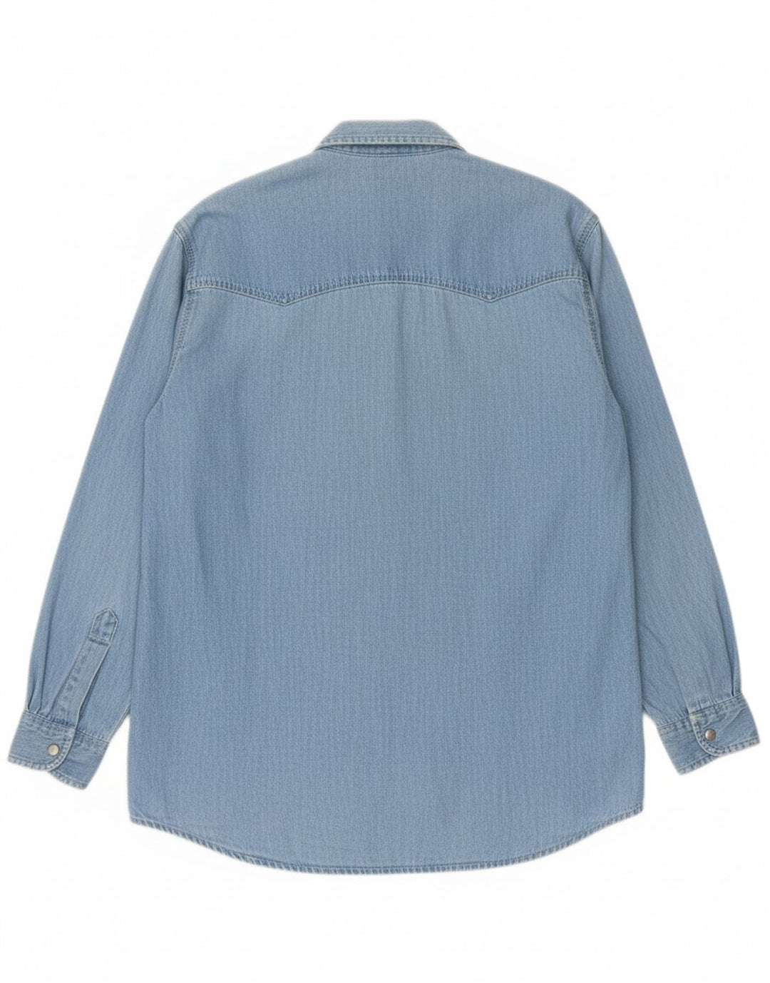 S.S.SHIRTIES Mens Denim Shirt Medium Blue Cotton