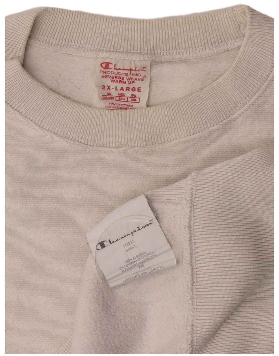 Champion Sweat-shirt pour femme UK 20 2XL Blanc Coton
