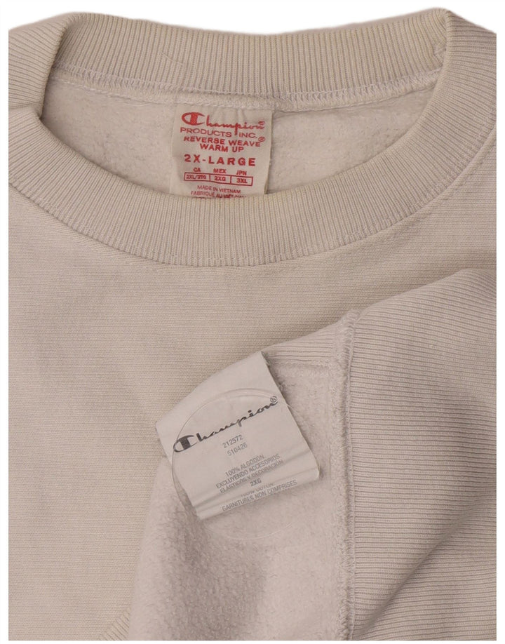 Champion Sweat-shirt pour femme UK 20 2XL Blanc Coton