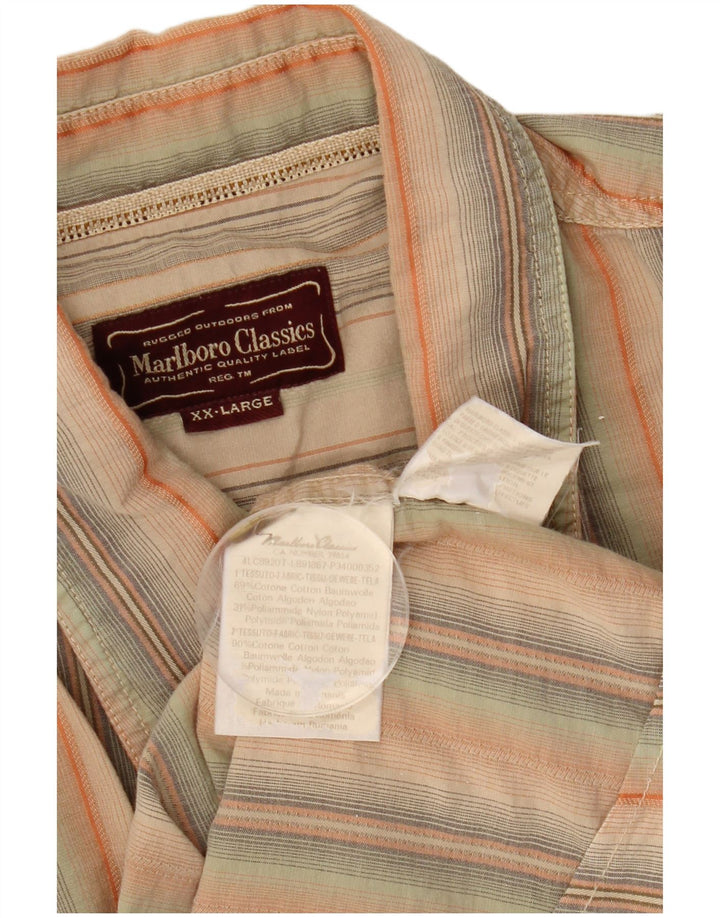 MARLBORO CLASSICS Chemise à manches courtes homme 2XL Coton rayé multicolore