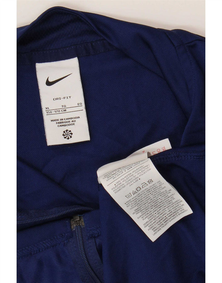 Nike Veste de survêtement pour garçon 12-13 ans XL Bleu marine Polyester