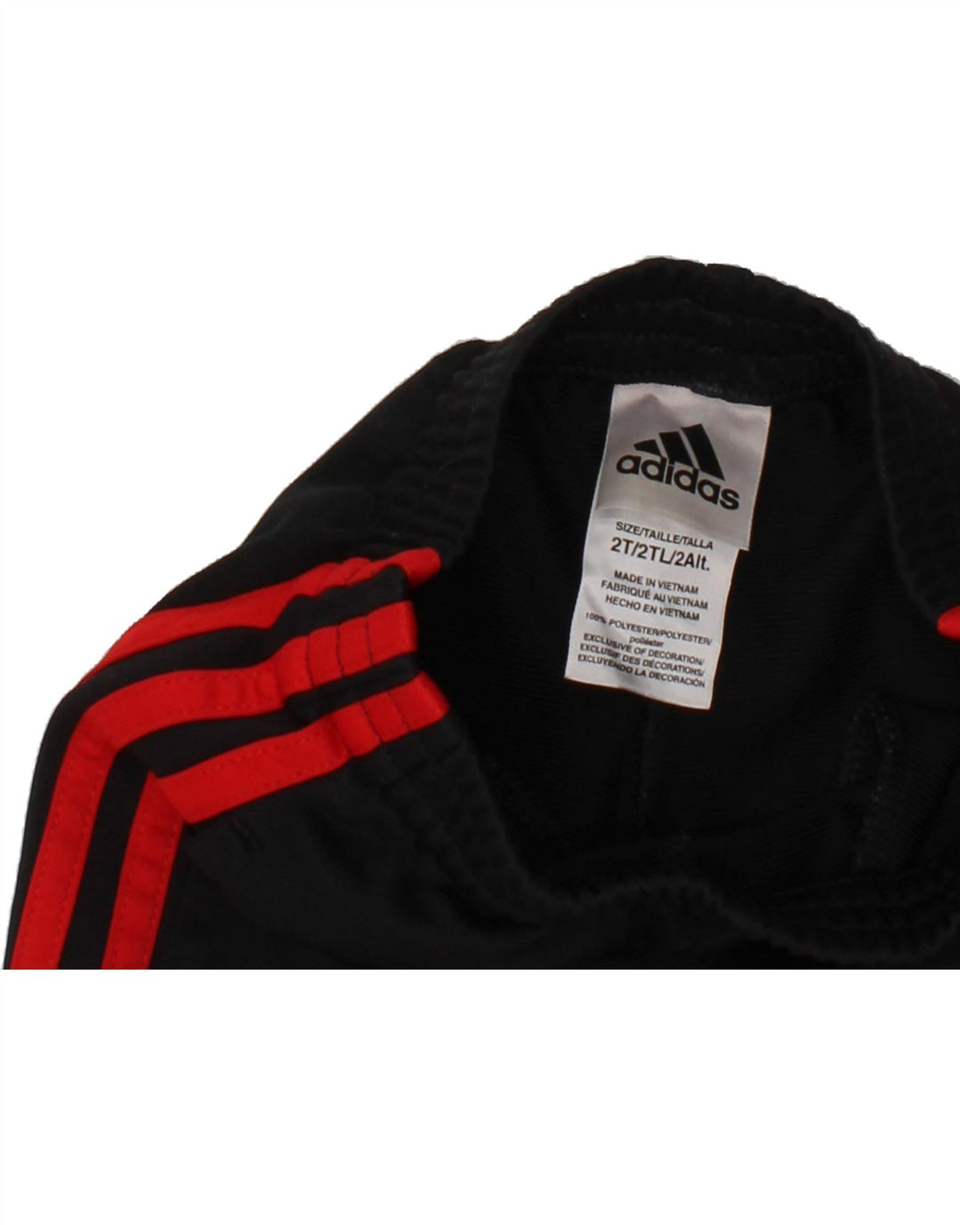 ADIDAS Baby Boys Tracksuit Trousers 18-24 Months Black Polyester Vintage Adidas and Second-Hand Adidas from Messina Hembry 