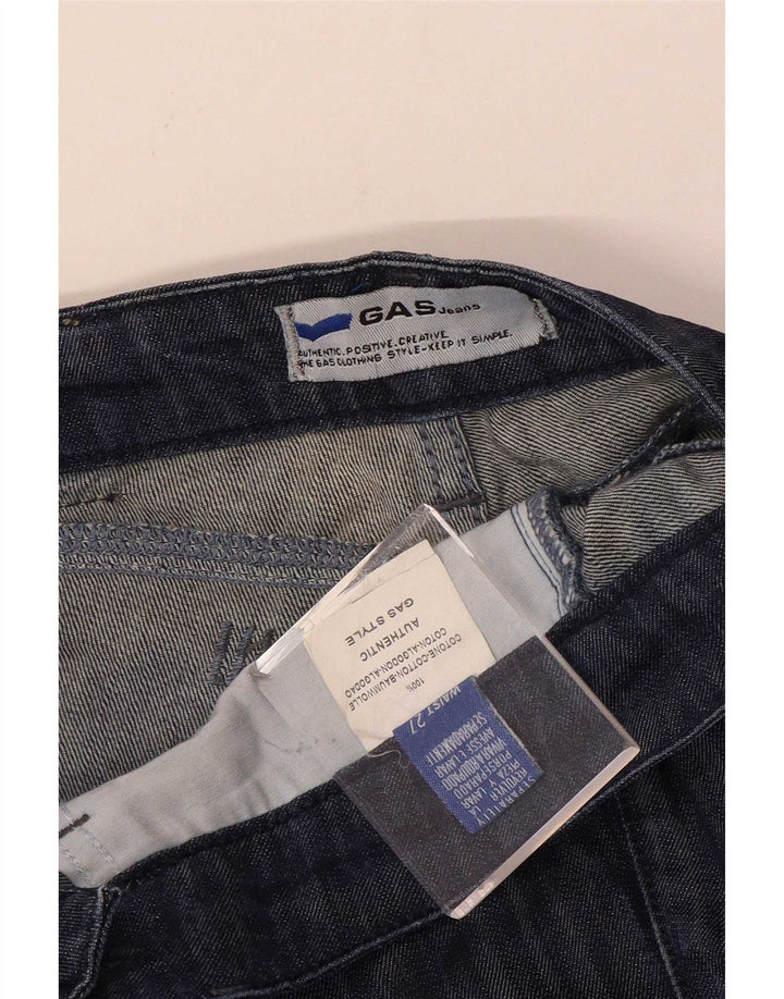 Gas Jean Slim Femme W27 L33 Bleu Marine Coton