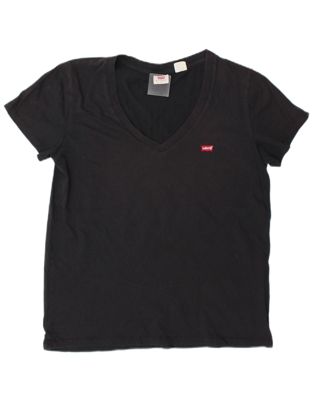 Levi's T-Shirt Femme UK 14 Gris Moyen Coton