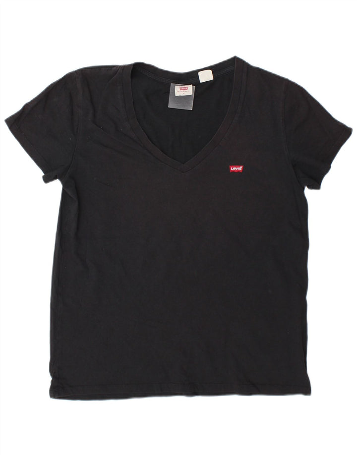 Levi's T-Shirt Femme UK 14 Gris Moyen Coton
