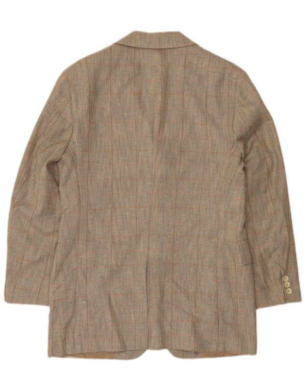 Oakmont Veste blazer à 2 boutons pour homme Taille 39 Marron moyen à carreaux