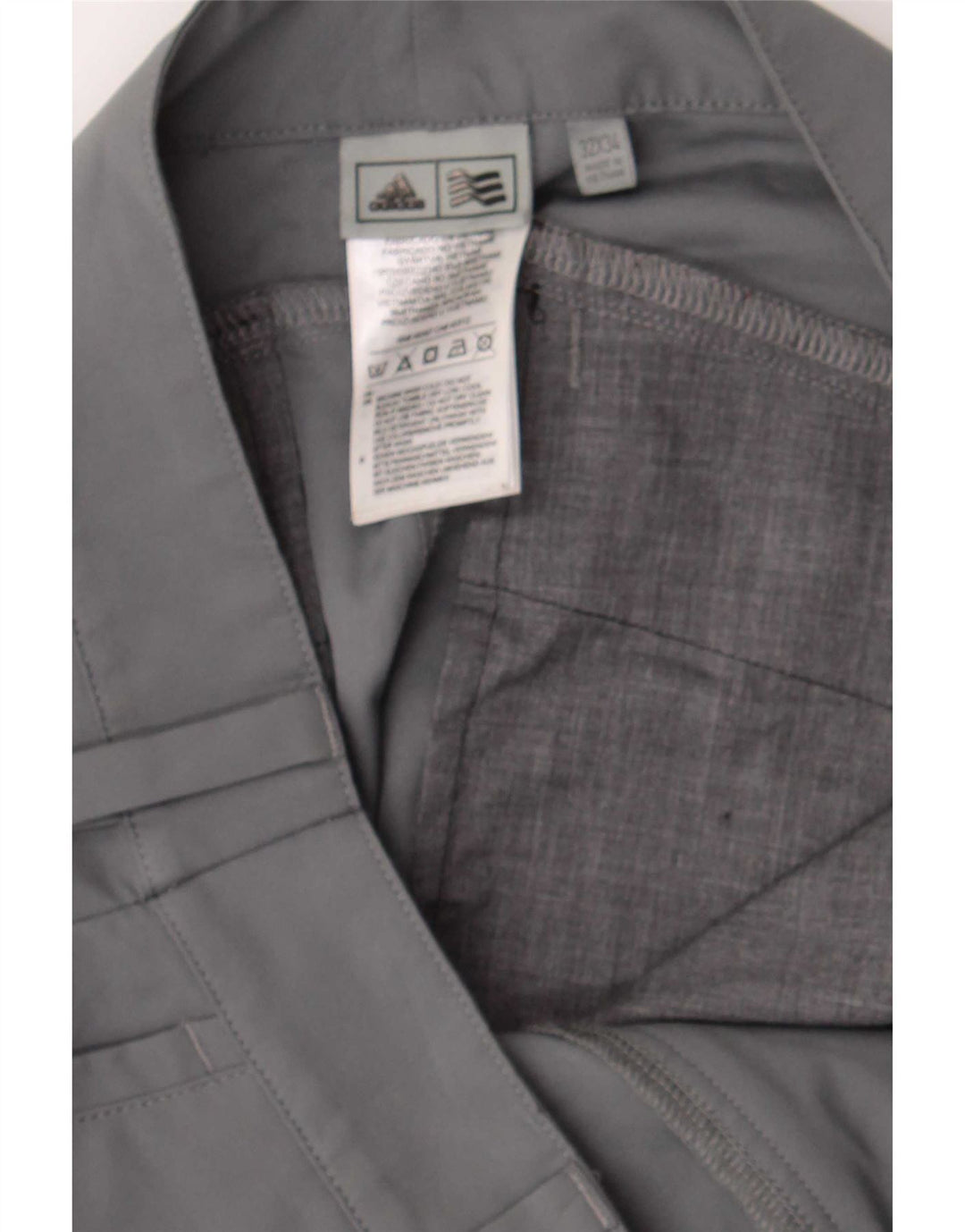 Adidas Pantalon Chino Slim Fit Femme W30 L34 Gris Polyester