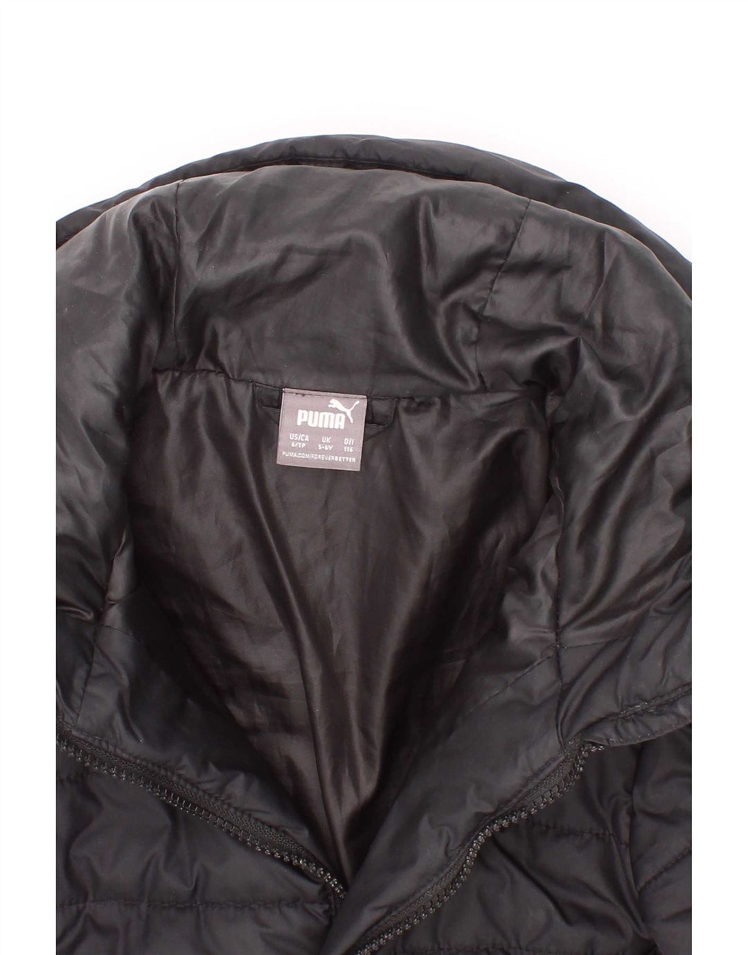 Puma Veste matelassée à capuche garçon 5-6 ans Noir Polyester