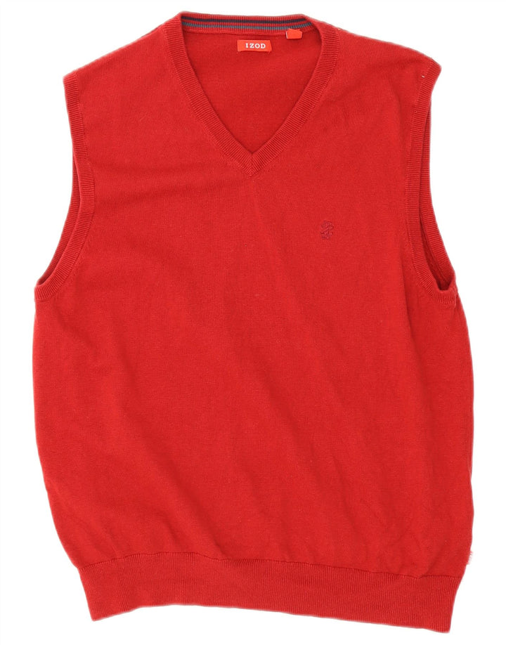 Izod Débardeur Homme Grand Rouge Coton