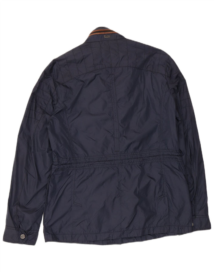 HUGO BOSS Veste Utility Homme EU 46 Small Bleu Marine Polyamide