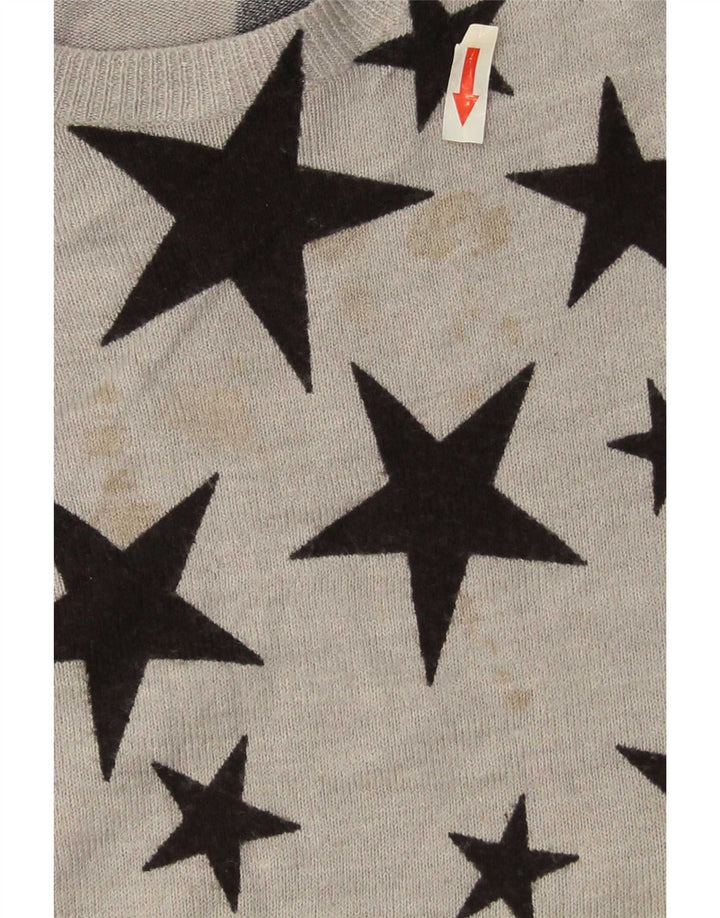 Marks & Spencer Pull col bateau pour femme UK 14 Large Gris