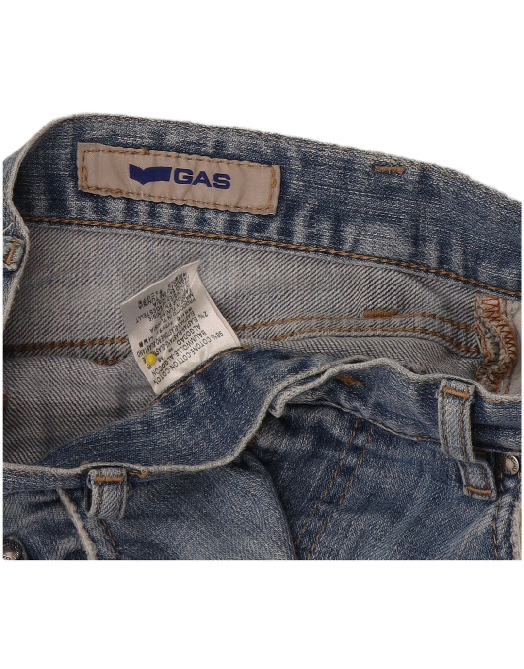 Gas Jean droit homme W32 L30 bleu coton
