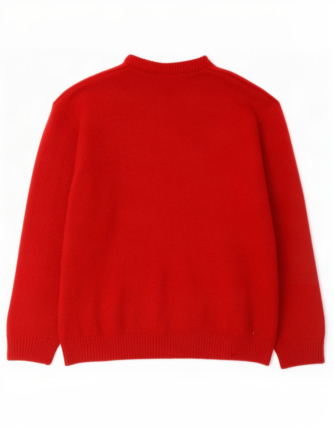 Hugo Boss Pull ras du cou pour homme EU 52 Grande laine rouge