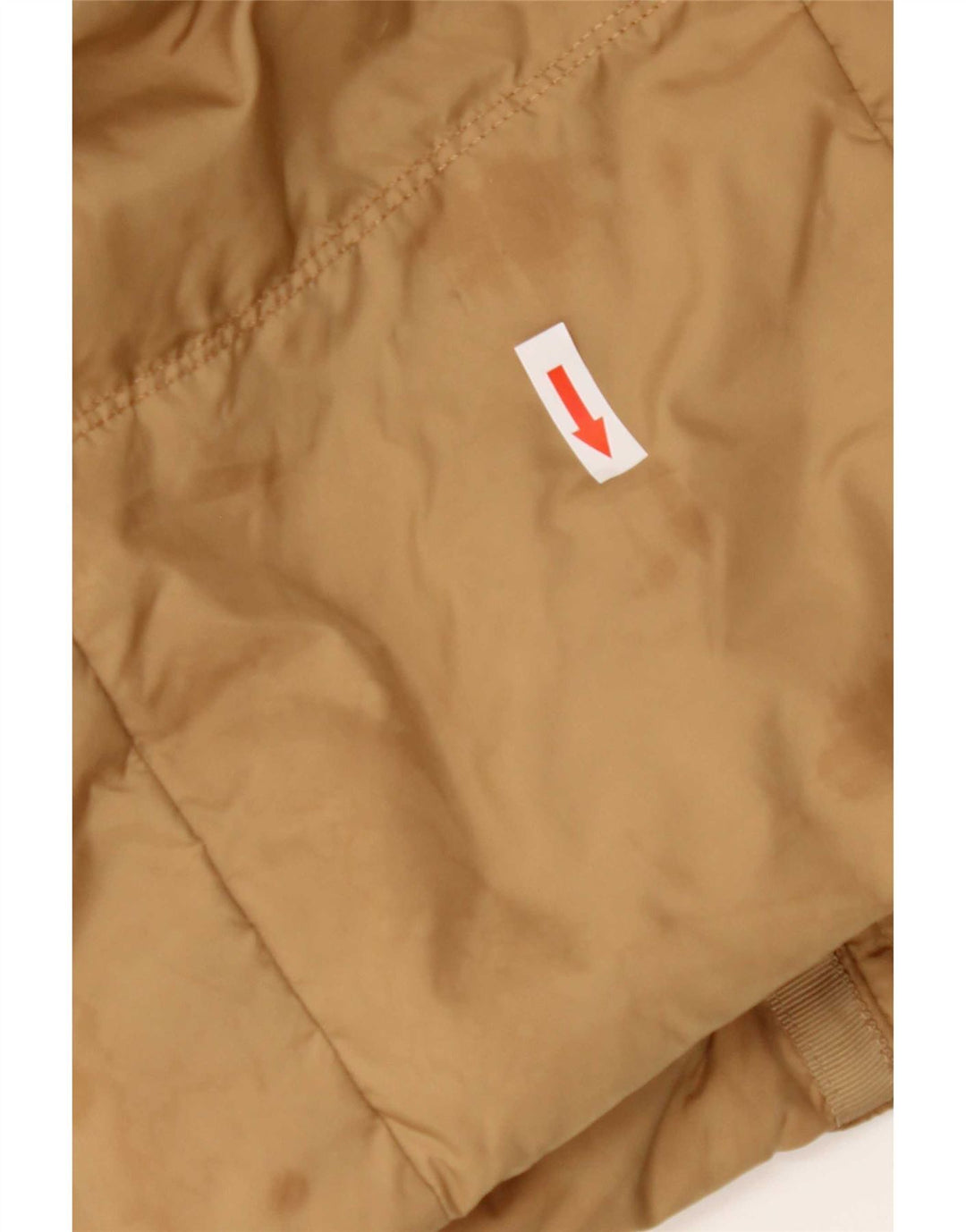 Tommy Hilfiger Manteau rembourré à capuche pour femme UK 10 Petit Marron Polyester