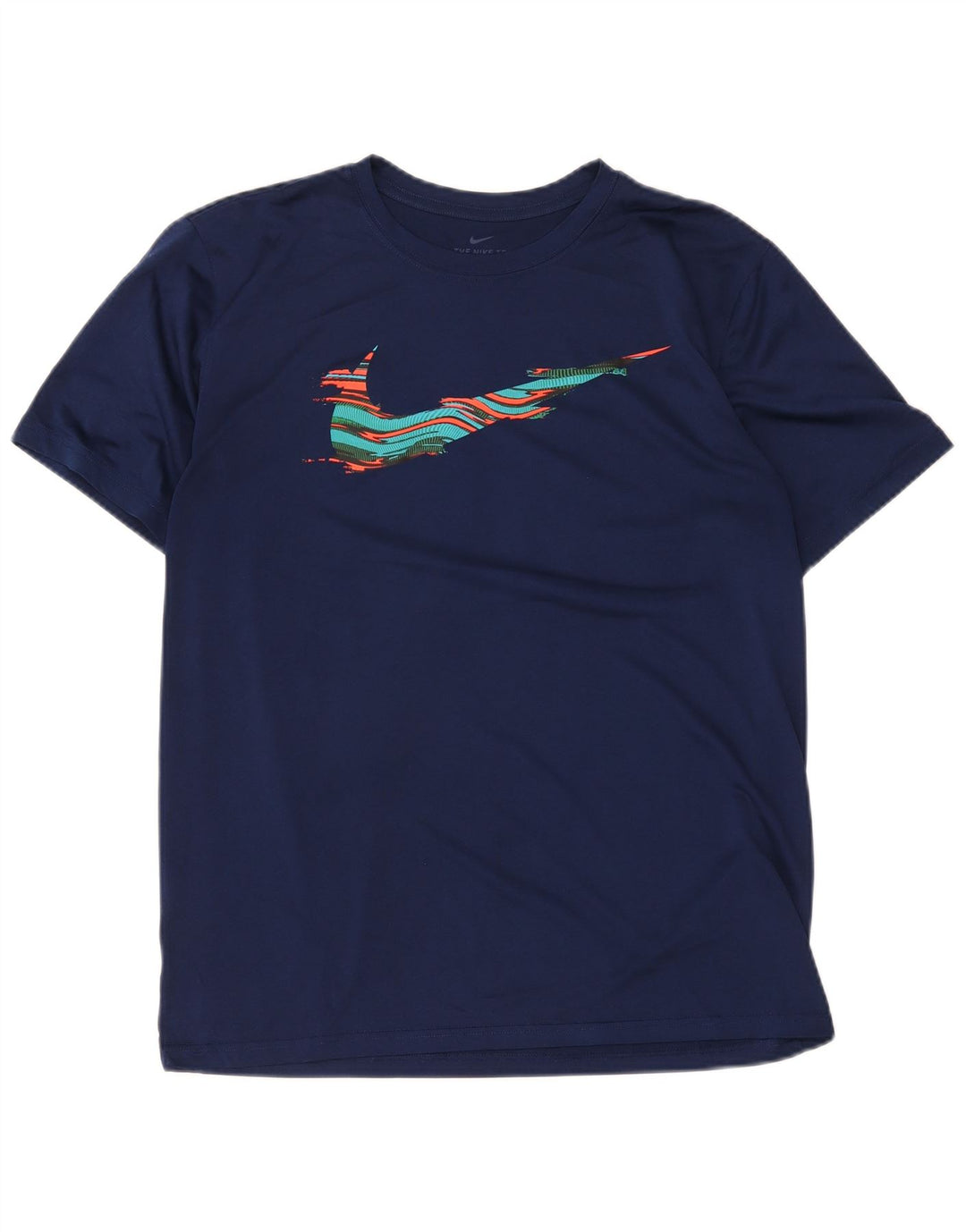 Nike Hommes Dri Fit Graphic T-Shirt Haut Large Bleu Marine