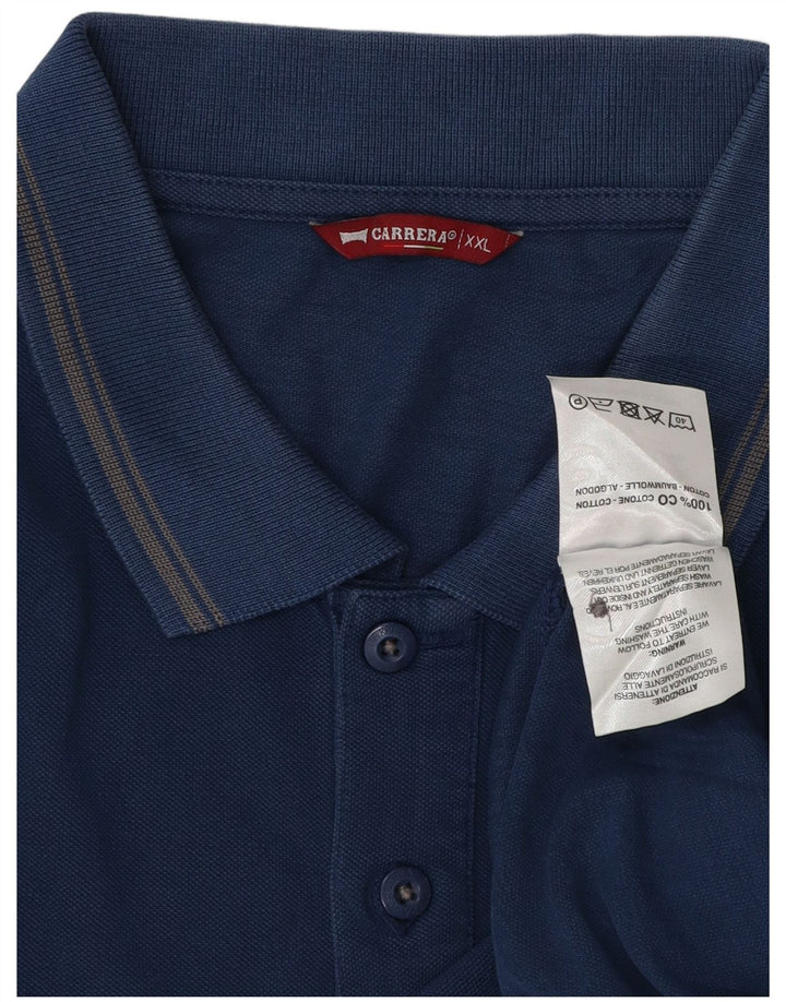 Carrera Polo Homme 2XL Bleu Coton