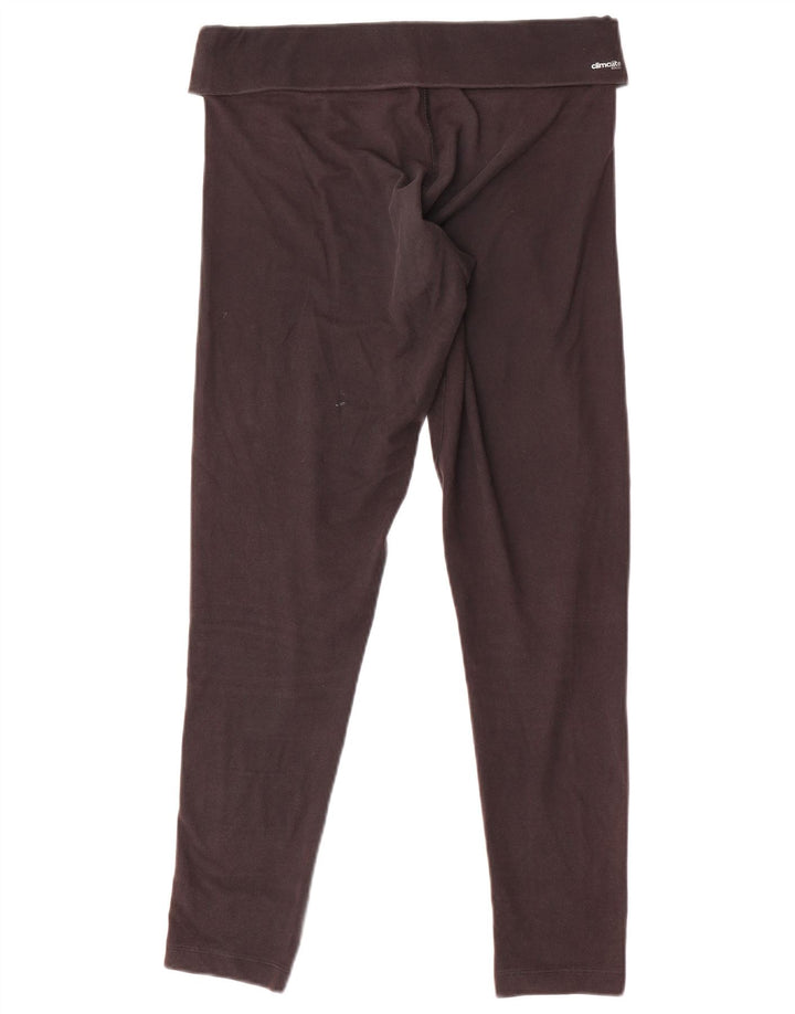 Adidas Climalite Leggings UK 12/14 Medium Noir Polyester