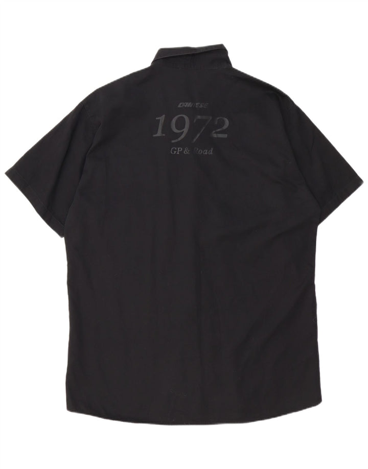 Dainese Chemise graphique à manches courtes pour hommes Grand coton noir