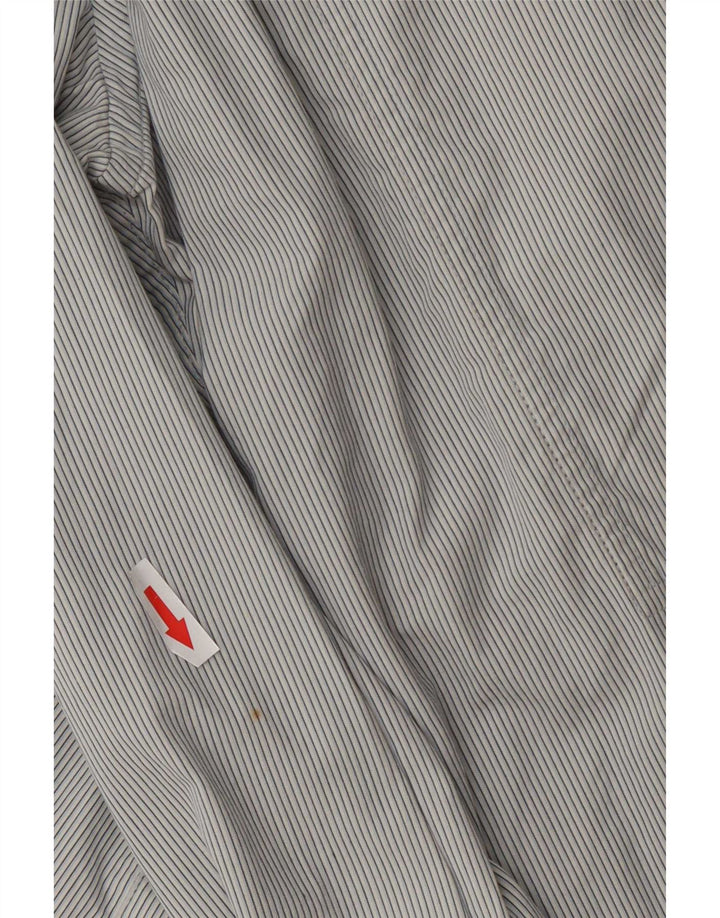 Superdry Chemise Homme Gris Moyen Pinstripe Cotton