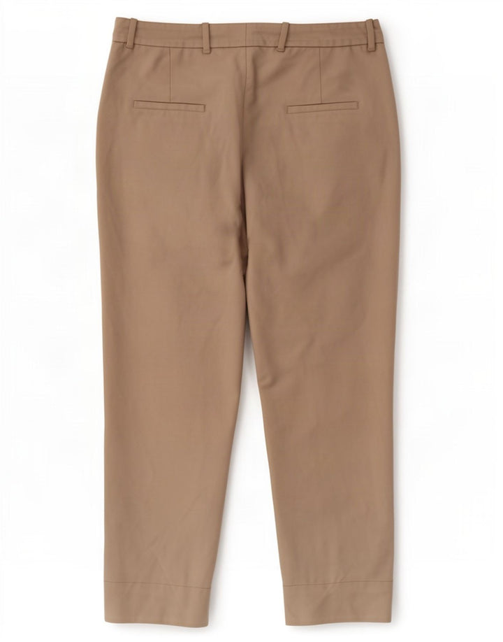 Zara Femme Pantalon Court Slim Moyen W28 L25 Beige