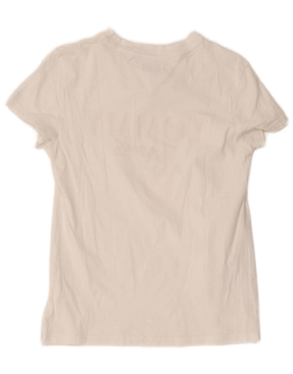 Tommy Hilfiger T-shirt graphique pour femme UK 6 XS Blanc