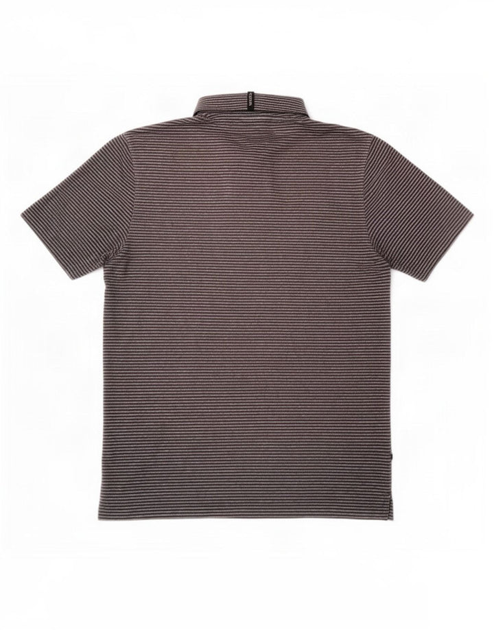 Puma Polo Homme Large Gris Rayure Polyester