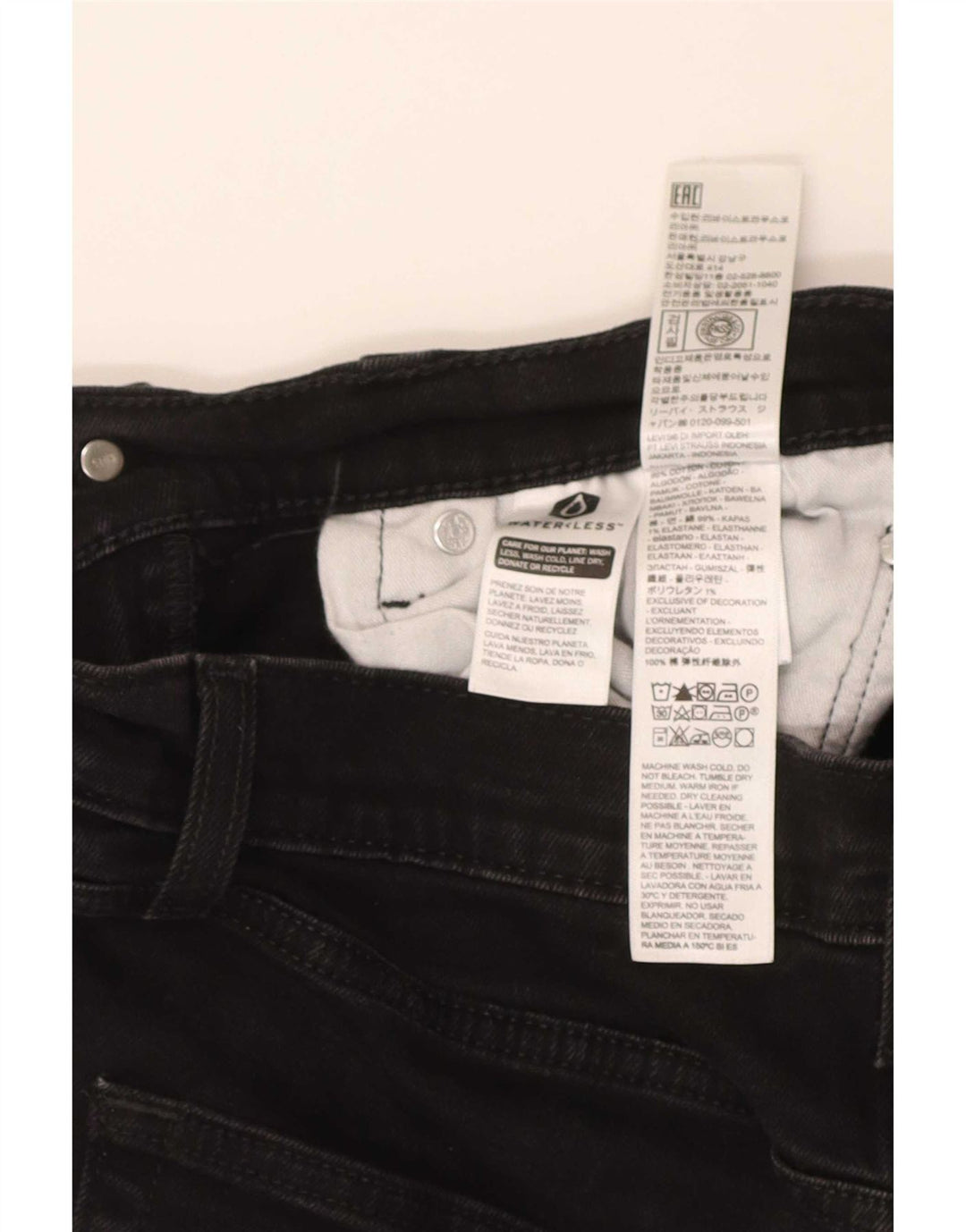 Levi's Jean Slim 512 Homme W32 L30 Noir Coton