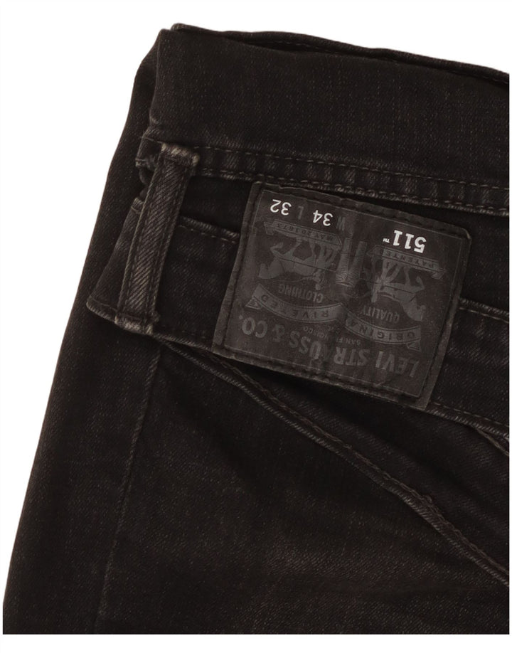 Levi's Jean Slim 511 Homme W34 L32 Noir Coton