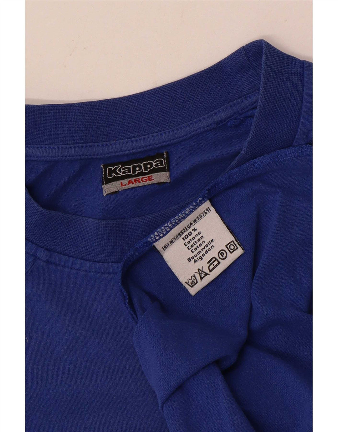Kappa T-Shirt Homme Haut Large Bleu Coton