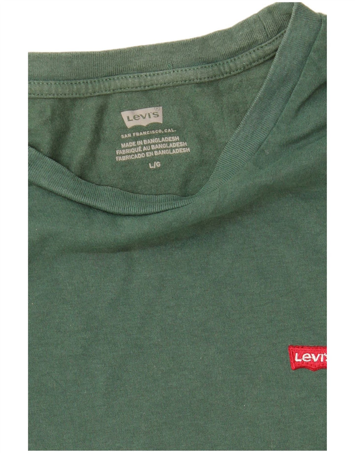 Levi's T-Shirt Femme UK 16 Large Vert