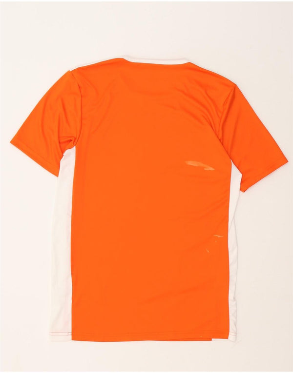 Adidas Mens Aeroready T-Shirt Top Small Orange Colourblock Polyester