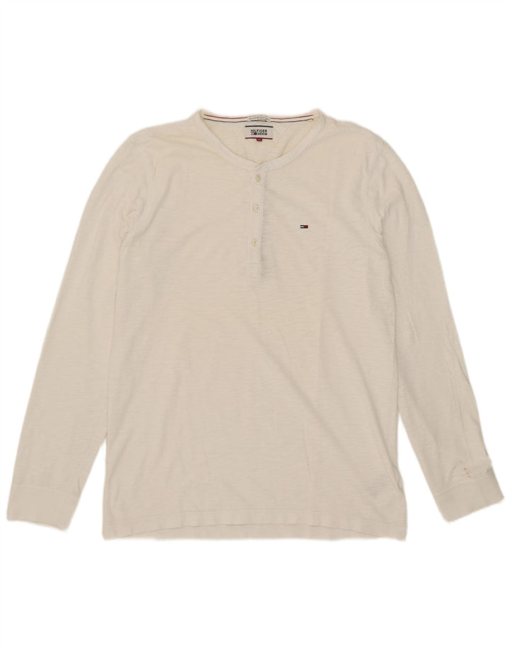 Tommy Hilfiger Haut à manches longues pour homme XL en coton blanc