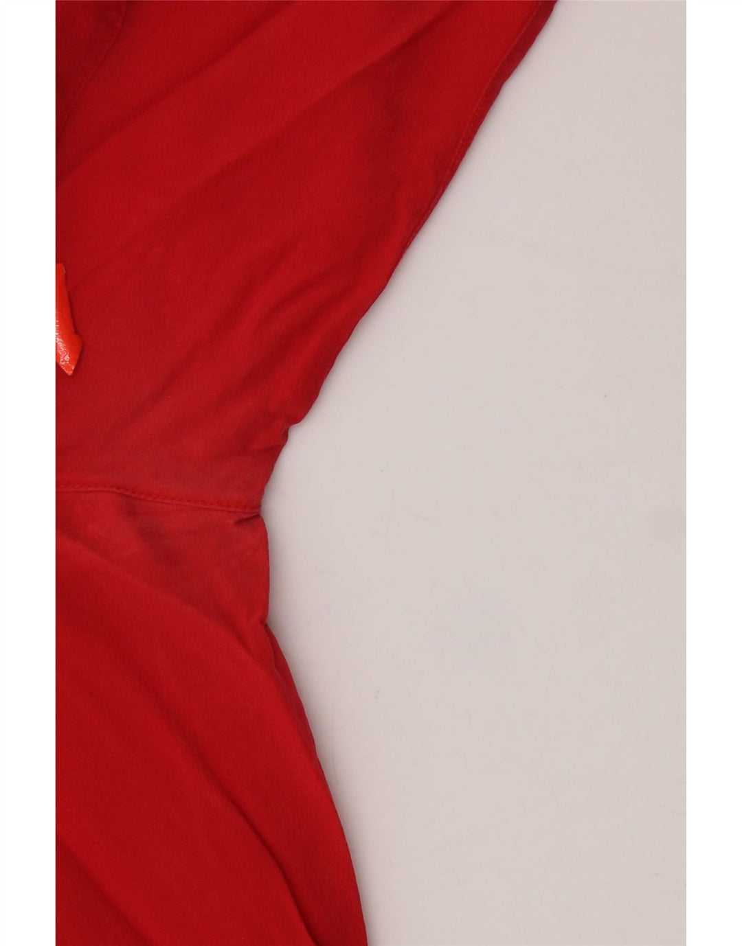 Andrea Mare Chemisier pour femme UK 16 Grande soie rouge