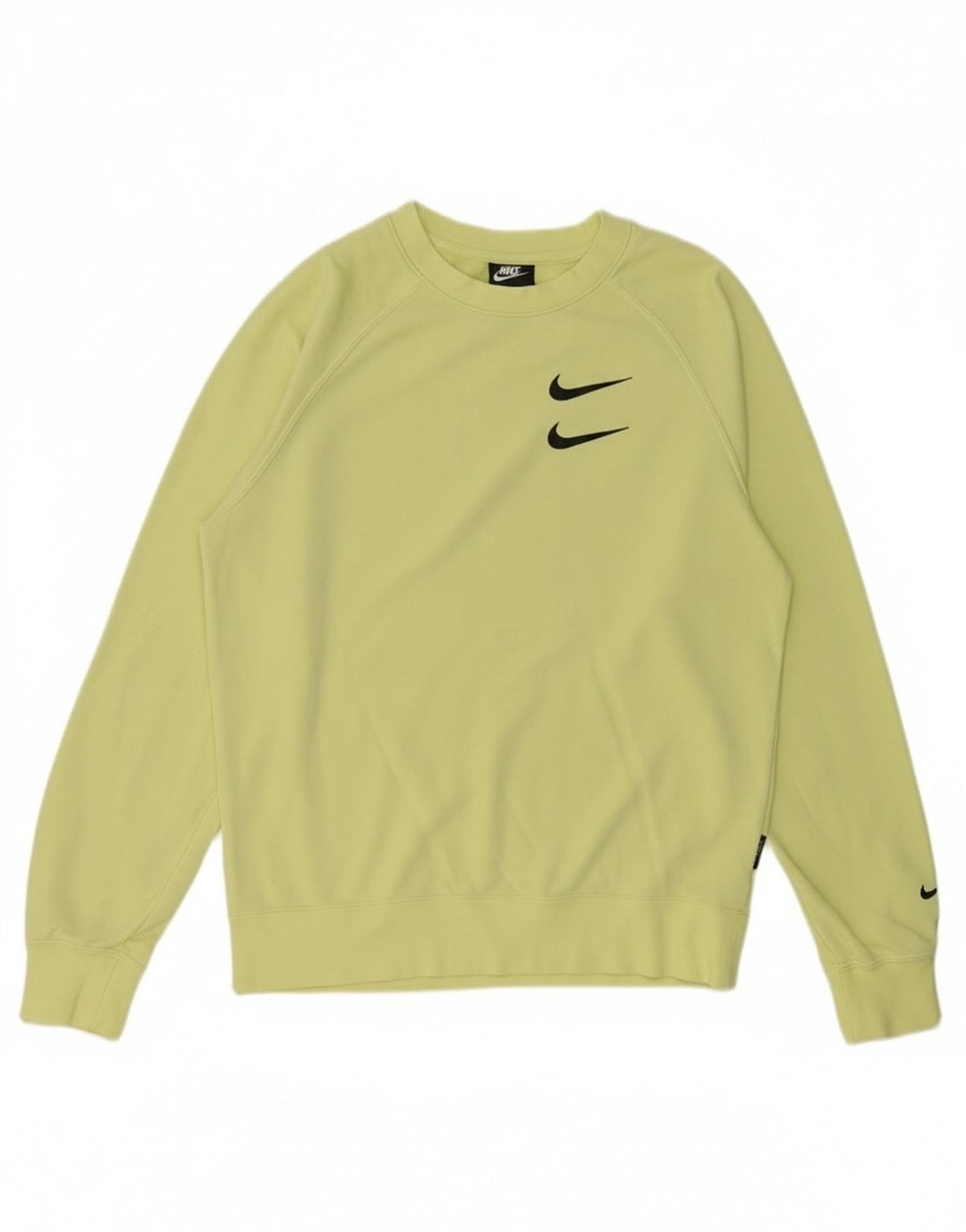Nike Mens Graphic Sweatshirt Jumper Petit Jaune Coton