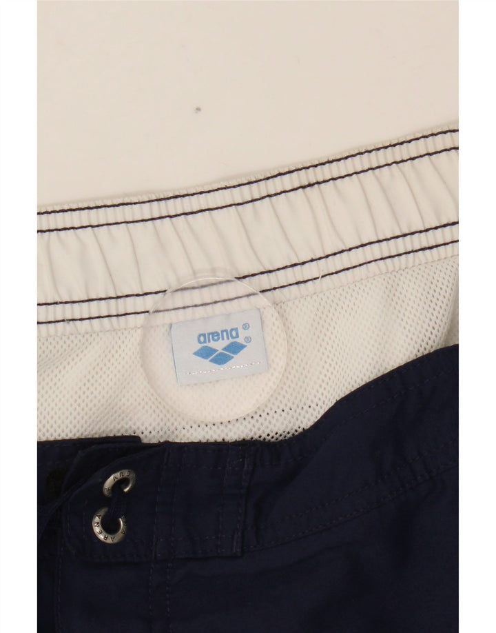 Arena Short de Bain Graphique Homme Bleu Marine Moyen Colourblock
