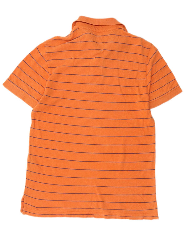 Tommy Hilfiger Polo sur mesure pour homme XS en coton rayé orange