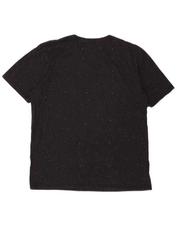 Jordan Mens Graphic T-Shirt Top Large Black Spotted