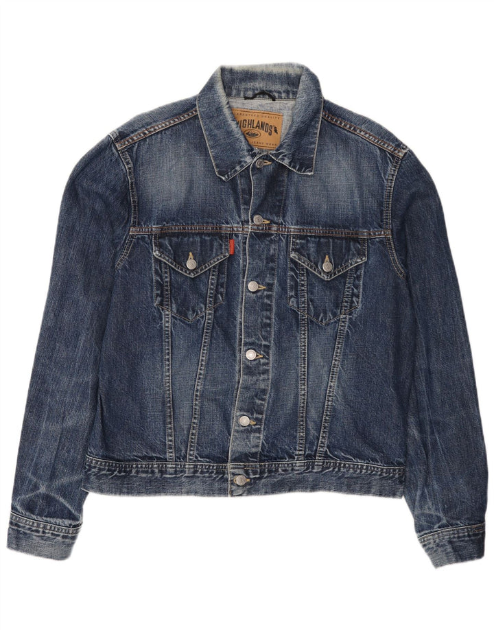 Highland Veste en jean pour homme UK 40 Large Bleu