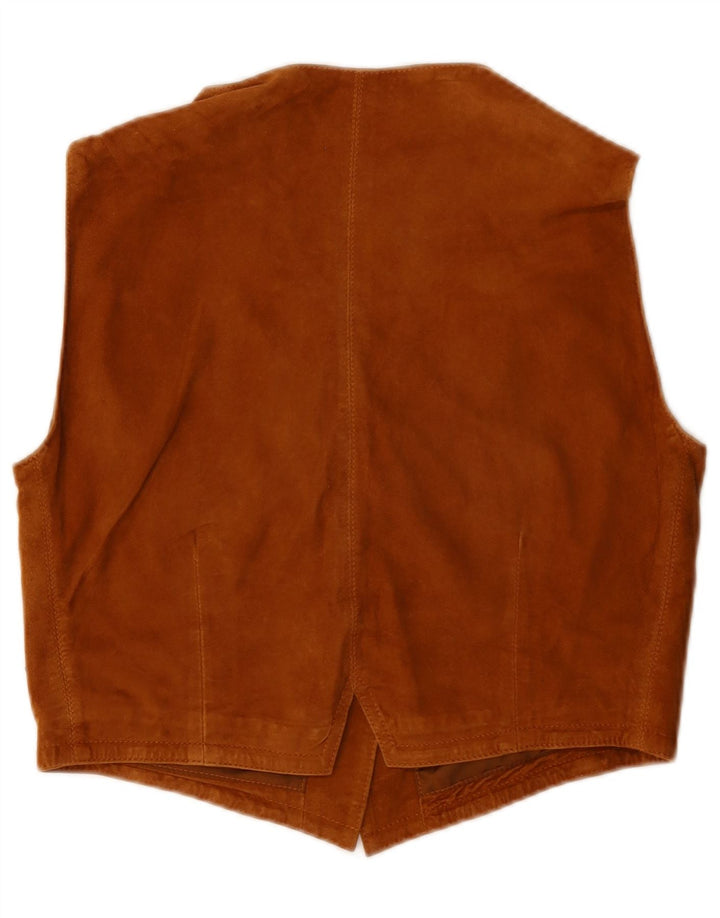 Save The Forest Gilet court en daim pour femme IT 44 Marron moyen