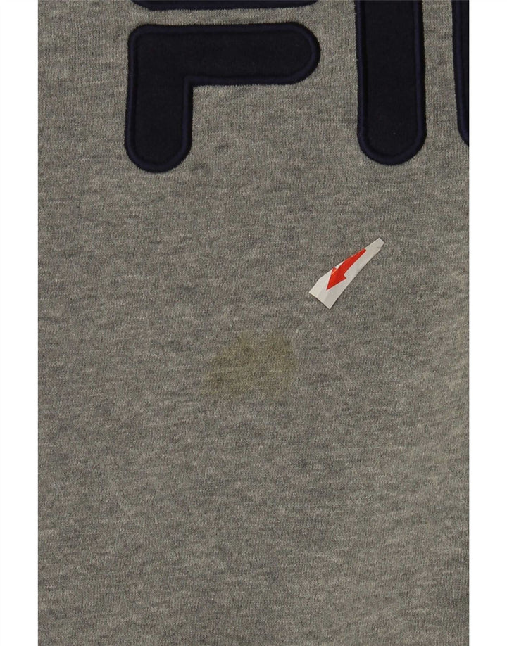 Fila Homme Graphic Sweatshirt Jumper XL Gris Coton