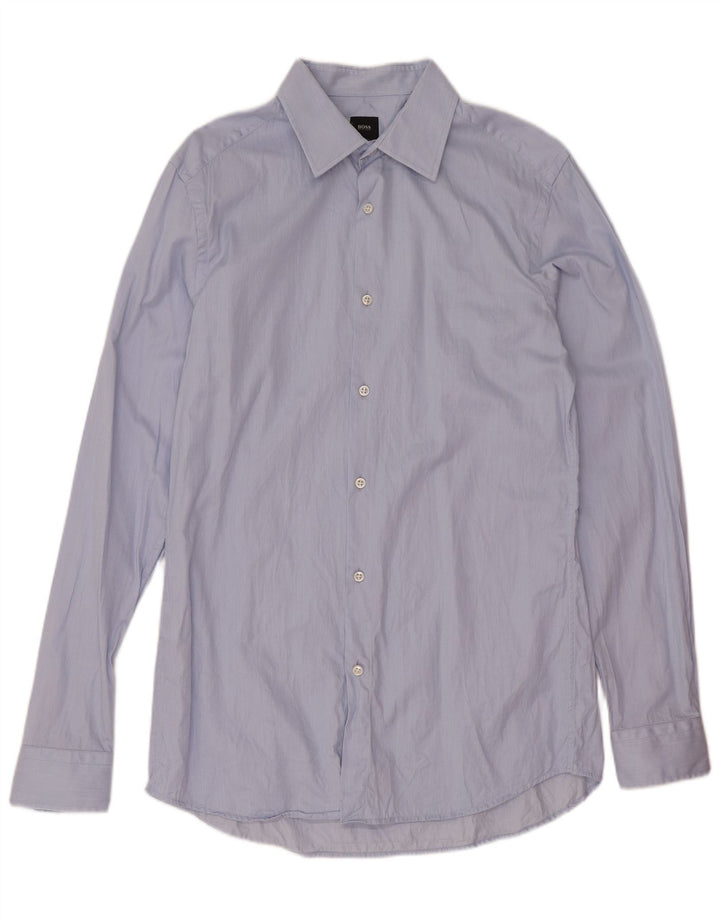 Hugo Boss Chemise Slim Fit Homme Taille 38 15 Coton Bleu Moyen