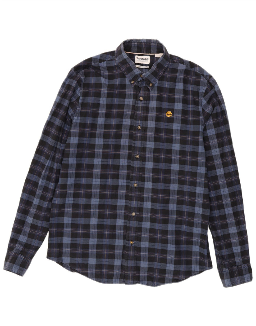 Timberland Chemise Regular Fit Homme Bleu Marine Moyen à Carreaux Coton