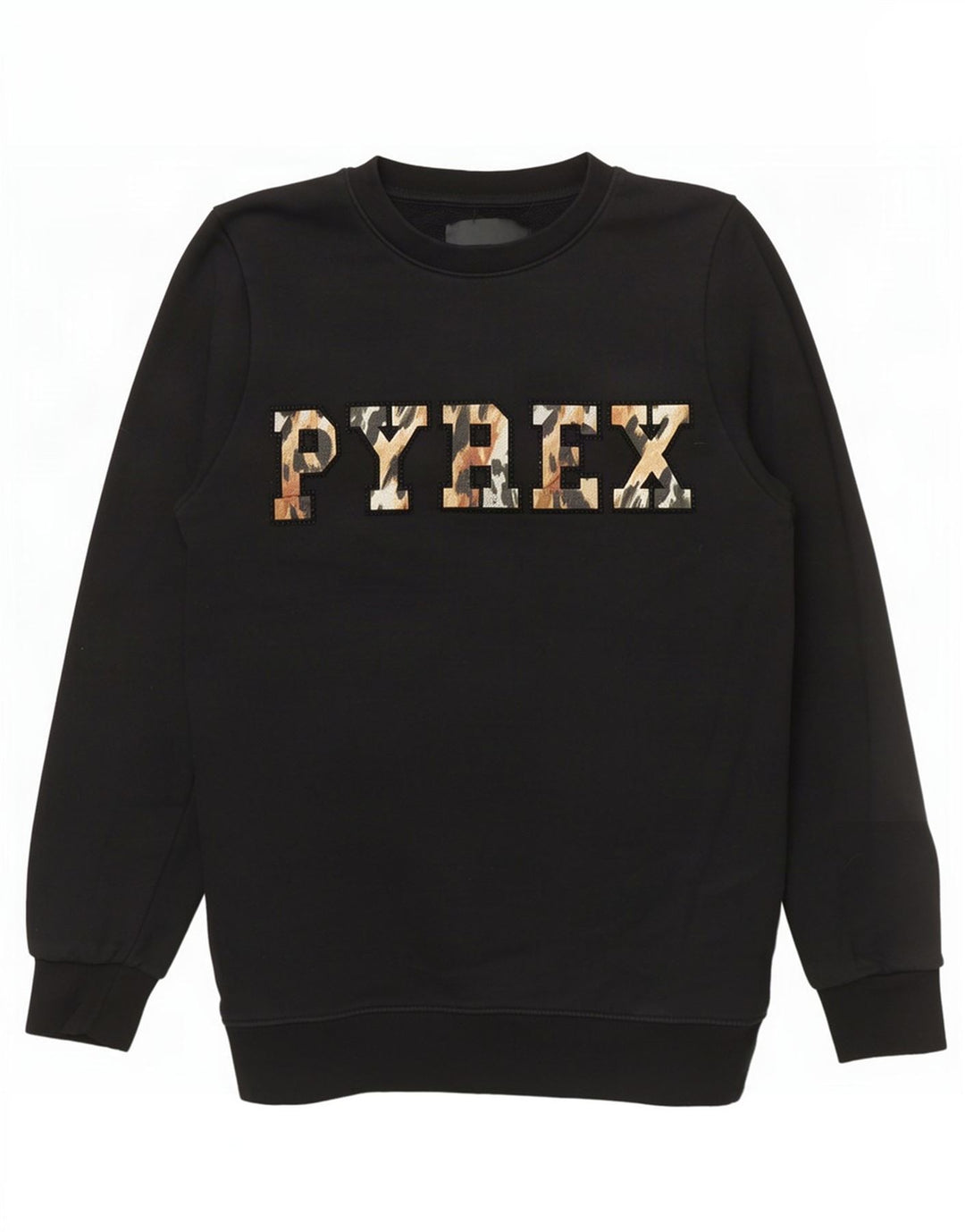Pyrex Sweat-shirt graphique pour femme UK 6 XS Noir Coton