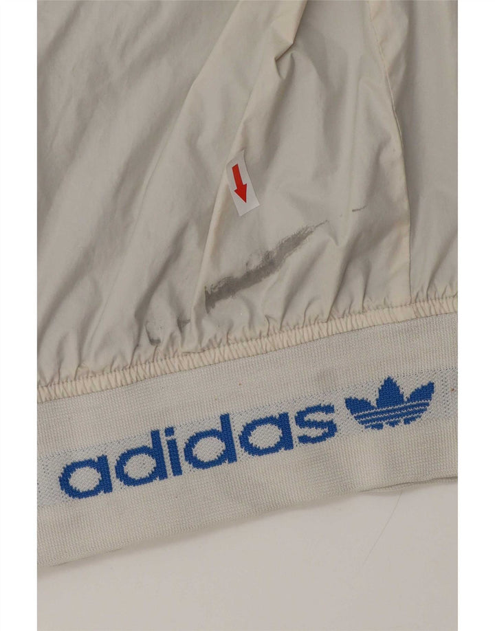 Adidas Veste réversible à capuche graphique pour homme UK 38 Blanc moyen Colourblock