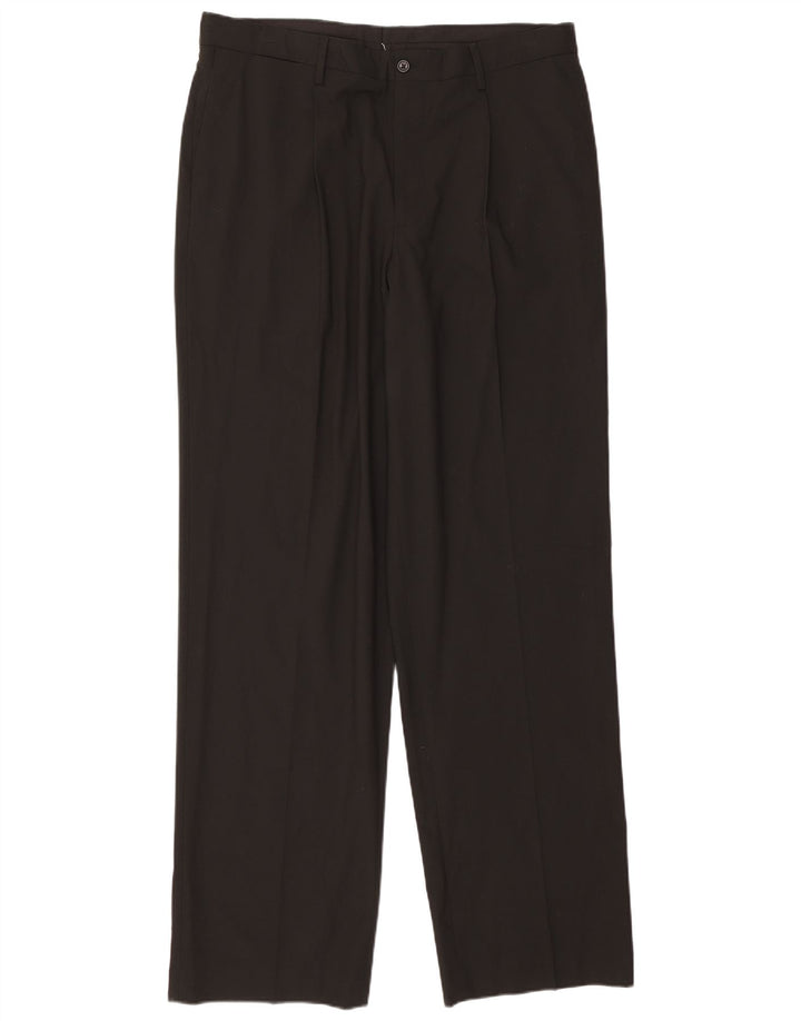 NAUTICA Pantalon de costume Rigger Pegged pour homme, coupe classique, W36 L34, noir