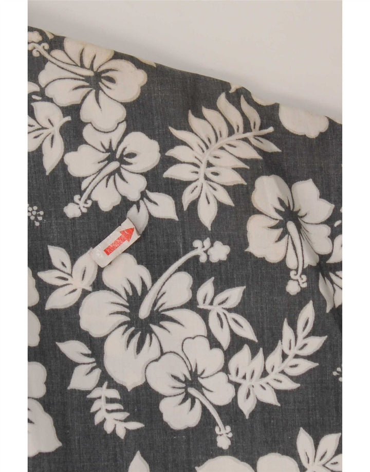 Kappa Chemise à Manches Courtes Homme Grand Gris Floral Polyester